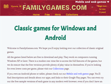 Tablet Screenshot of familygames.com
